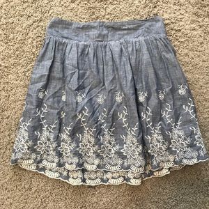 Forever 21 Embroidered Skirt